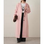 ショッピングロングコート コート アウター ウールリバーロングコート レディース