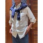 シャツ オンラインストア限定 コットンオックスフォード　ビッグGFロゴ　オルタネイトストライプ　カジュアルシャツ　Traditional Fit