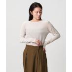 tシャツ 「MARW UNITED ARROWS」シアー ベロア ロングスリーブ カットソー レディース