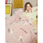 ショッピングインテリア ベッド 寝具 「Sleep」CAT柄　プリント毛布