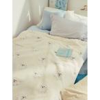 ショッピングインテリア ベッド 寝具 「Sleep」DOG柄　プリント毛布