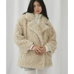 コート アウター プードルファーダブルミドルコート レディース