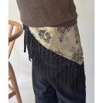  ремень [ Port / порт ] retro узор бахрома шарф ремень #_ женский 