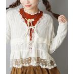 カーディガン レースボレロカーディガン/2段/NEO森ガール レディース