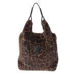 トートバッグ 2WAY LEOPARD ECO-FUR SHOPPING TOTE BAG レディース メンズ