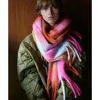 ショッピングショール ストール マフラー 「hint hint/ヒントヒント」 大判ストール(ピンク・グリーン) レディース