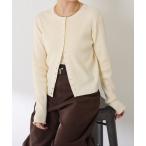 カーディガン ラインボタンコンパクトカーデ レディース