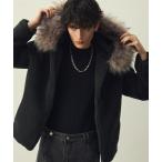 ブルゾン アウター Eco-fur hoodie boa jacket / エコファーフーディーボアジャケット メンズ レディース