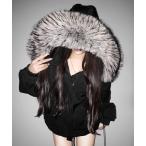 ダウンコート ダウンジャケット フェイクファーフーディビッグダウンジャケット ／ fake fur hoodie big down jacket レデ