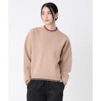 ニット セーター アクセントライン ニットプルオーバー レディース