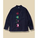 シャツ コーデュロイ前立て刺繍シャツ メンズ レディース