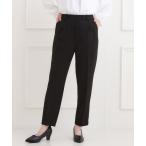 ショッピングパンツ パンツ 「洗濯機可/S-3L/イージーケア」きちんと楽に。カットジョーゼットテーパードパンツ レディース