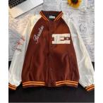 「Burner」 スタジャン L ブラウン メンズ