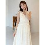 「SNIDEL」 ノースリーブワンピース 0 アイボリー レディース