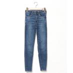 [American Eagle] обработка обтягивающие джинсы брюки 2 темно-синий женский 