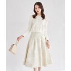 ショッピングレース スカート ラメジャガード後ろレースアップタックスカート