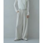 パンツ タックワイドパンツ レディース