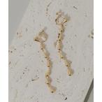 イヤリング ティアドロップチェーンイヤリング レディース