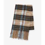 ストール マフラー ポコポコチェックストール レディース