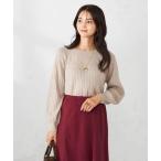 ニット セーター 「洗える/雑誌InRed(宝島社)11月号掲載」求心風モックネックニット レディース