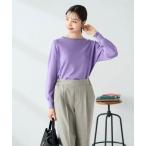 ショッピングパフスリーブ ニット セーター 「洗える」ボートネック美ラクるパフスリーブニット レディース