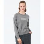 ショッピングセーター ニット セーター ライティングロゴニット レディース