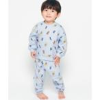 パジャマ トイプードル・くるま柄裏毛パジャマ キッズ 子供 男の子