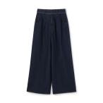 ショッピング革 ジーンズ デニム デニムパンツ ハードツイストデニム ワイドパンツ レディース