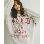 tシャツ リメイク風プリントスウェット長袖/599626 レディース