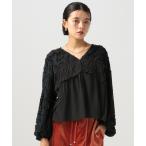 ブラウス シャツ シアーブラウスカーディガン レディース