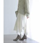 スカート ラッフルシアーミディスカート