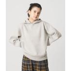 ニット セーター コットンウールブレンド ソリッド＆ボーダーニットフーディ ウォッシャブル レディース