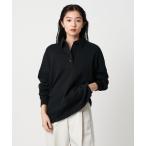 ショッピングスウェット トレーナー スウェット 「MARW UNITED ARROWS」ポロカラー オーバー スウェット プルオーバー レディース