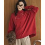 ニット セーター 「抗ピリング・手洗い可」アウトリンキングニット レディース