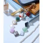 ブレスレット 「HASHIBAMI」マルチ スクエア天然石 ハンドストラップ レディース