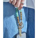 「HASHIBAMI」大玉天然石 × レザー スマホハンドストラップ