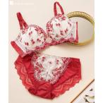 ブラジャー ショーツセット 人気の高胸メイクノンワイヤー リュクスなノンワイヤー「スタイルアップシリーズ007」ノンワイヤーブラショーツセット