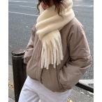 マフラー ストール バルキーフリンジマフラー レディース