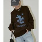  свитер вязаный специальный заказ ~DISNEY MICKEY MOUSE~ SHADOW KNIT/~ Disney Mickey Mouse ~ Jaguar do вязаный ( ограничение развитие 