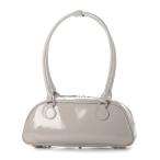 ショッピングエナメルバッグ ボストンバッグ カシュカシュ cachecache / 横長エナメルボストン レディース