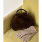 トートバッグ ファーボストンバッグ レディース