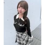 ショッピングway ニット セーター チェーンカラーZIPニット レディース