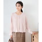ブラウス シャツ サテンバルーンブラウス レディース