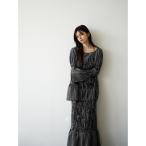 ワンピース shirring bell sleeve onepiece