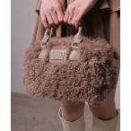 ボストンバッグ プードルボアミニボストンバッグ レディース