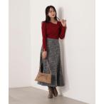 ショッピングツイード スカート ミックスツイードフレアスカート / 1215220104