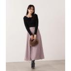 スカート 立体レースフレアスカート / 1215220105