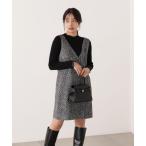 ショッピングツイード ワンピース ツイードミニジャンスカ / 1215240116