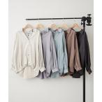 ショッピングアンドミー ブラウス シャツ 秋素材にアップデート♪マイクロコールタケノコタックブラウス レディース