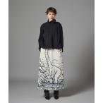 ショッピングTOKYO スカート NON TOKYO/ノントーキョー/プリントリブロングスカート